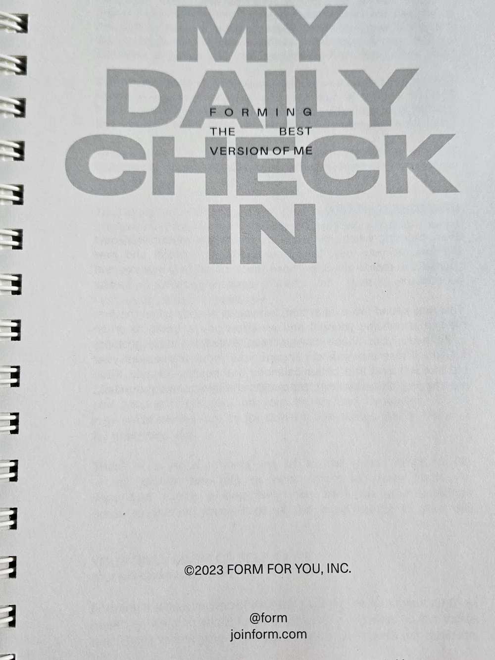 My Daily Check-In Planner — Cream.